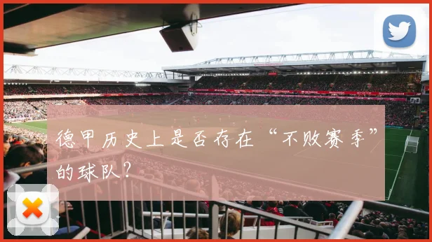 德甲历史上是否存在“不败赛季”的球队？